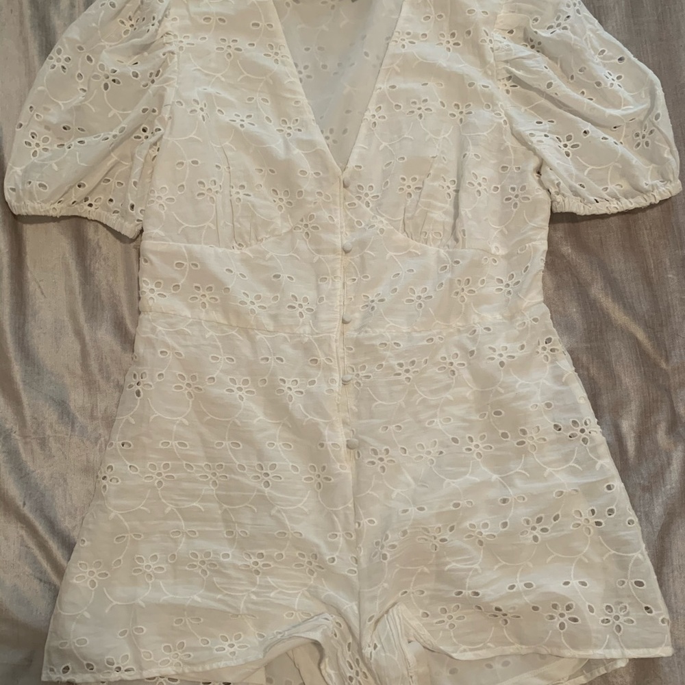 Patterned romper